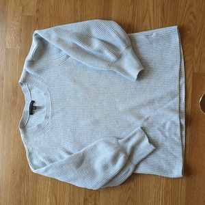 BANANA REPUBLIC Gray Knit Balloon Sleeve Sweater